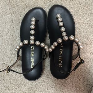 NWT Black pear Stuart Weizman Shoes